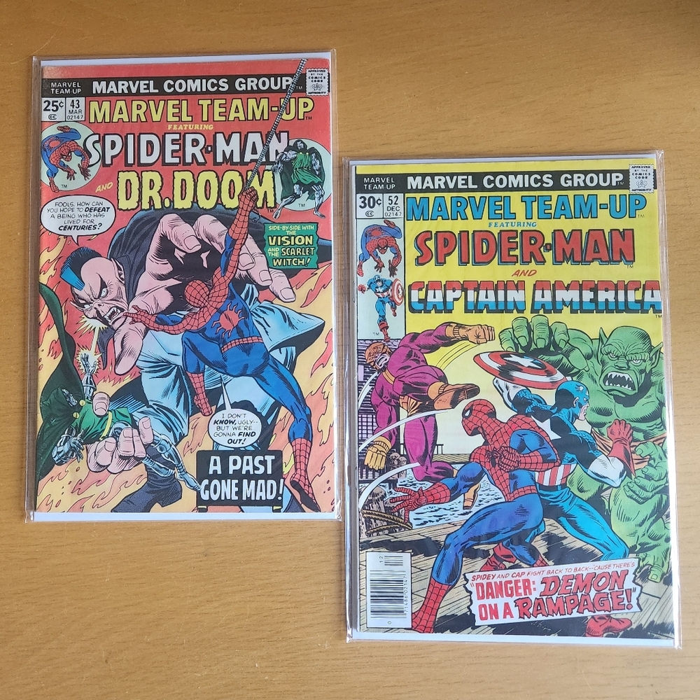 Marvel Team-Up #43, #52 - Marvel Comics (Lot of 2) Spider-Man